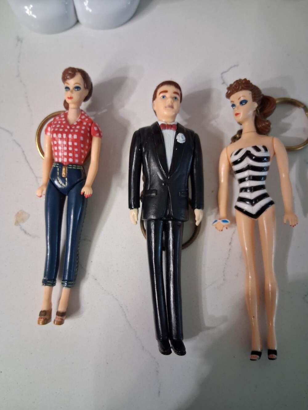 lot of 3 Barbie keychains